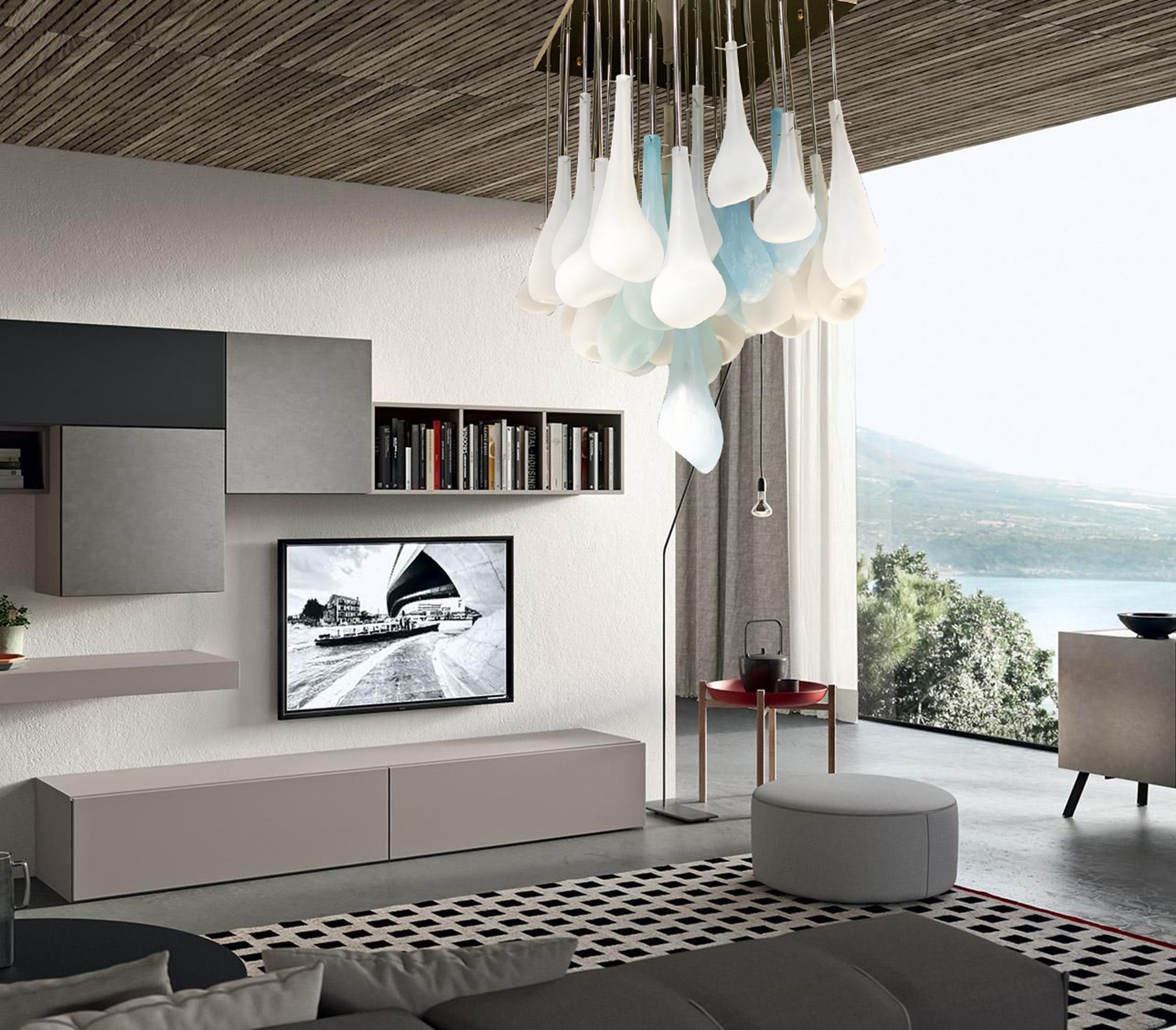 Lampadario Fioritura