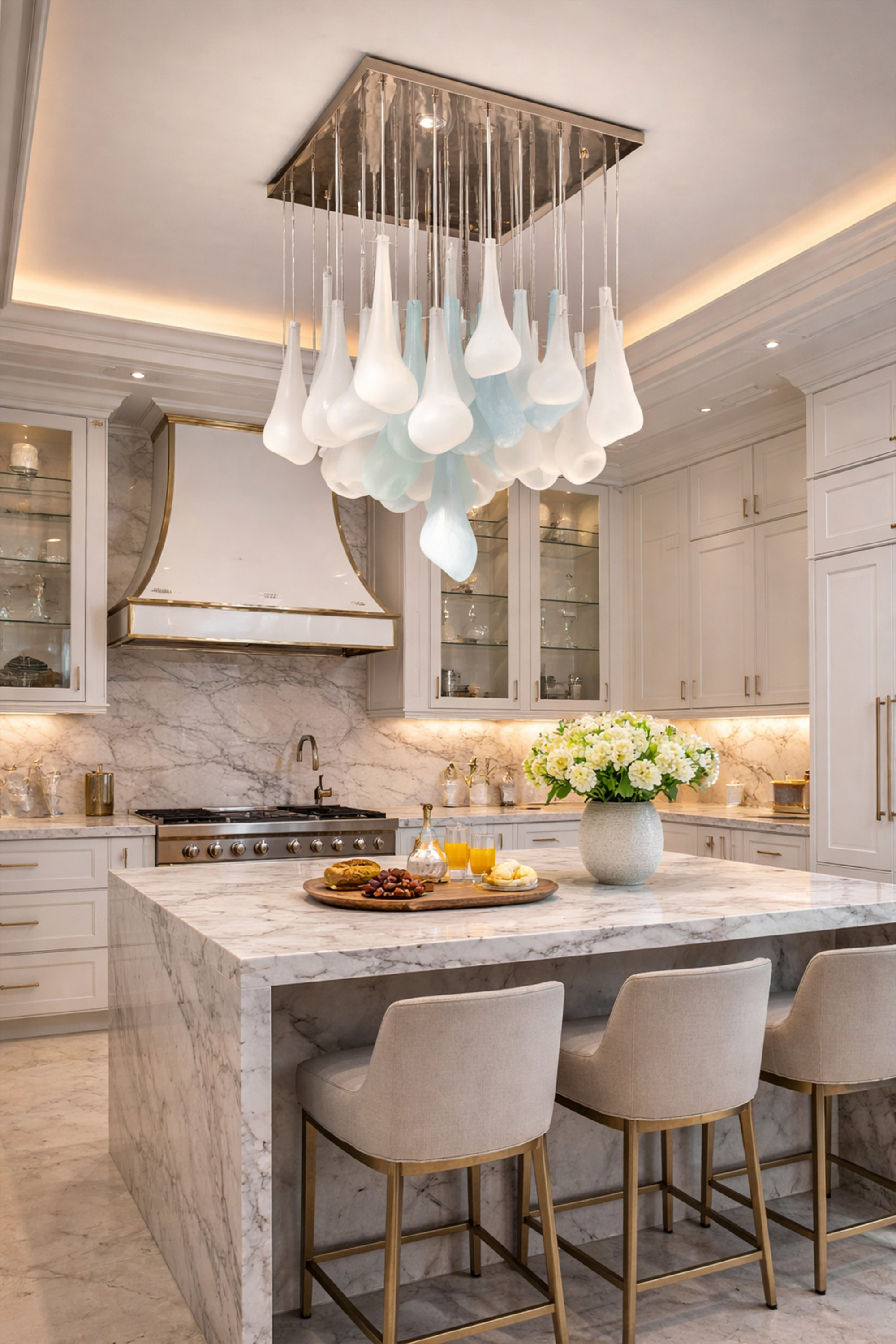 Lampadario Fioritura