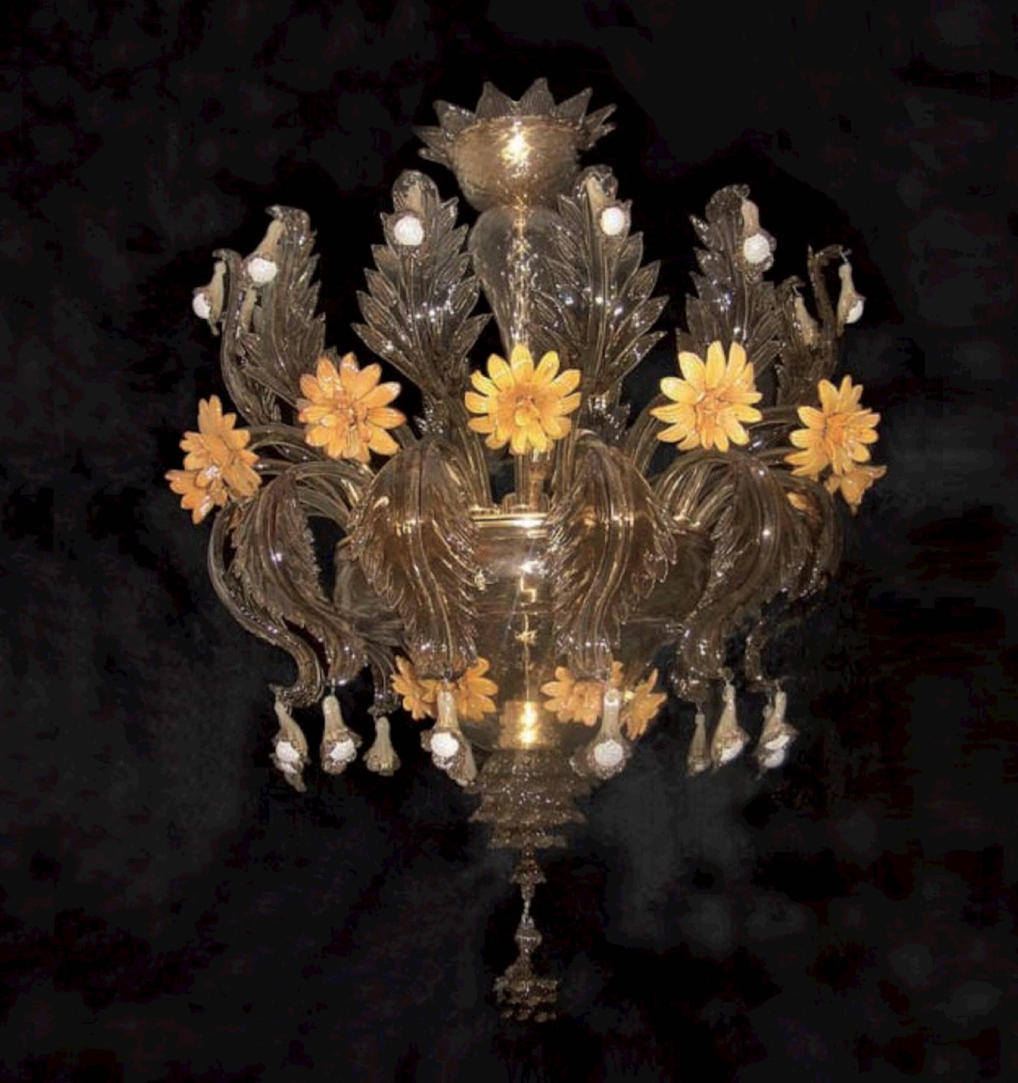 Lampadario Giardino Fumé