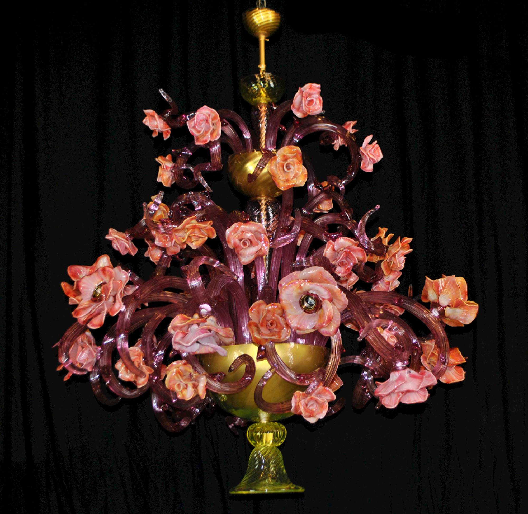 Lampadario Rose Scultura