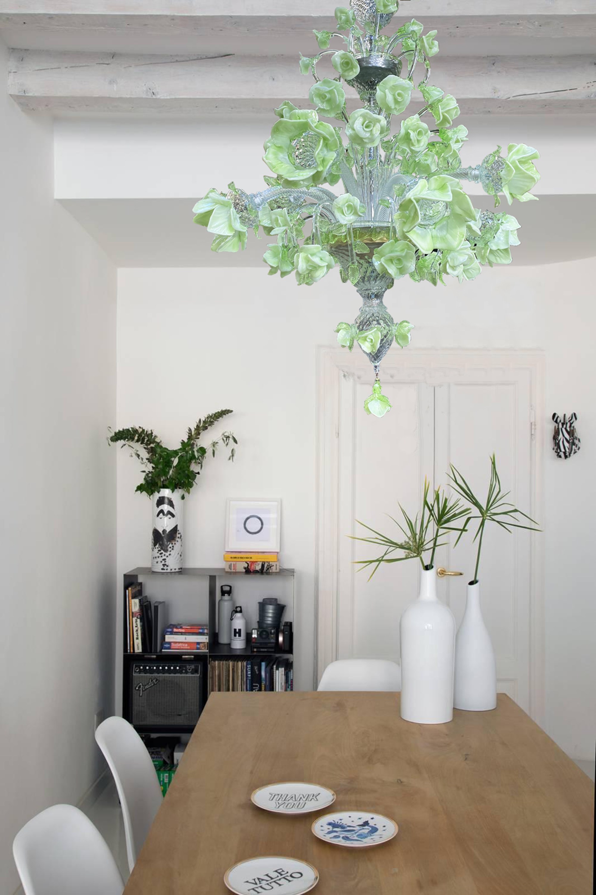 Lampadario Roser Verde