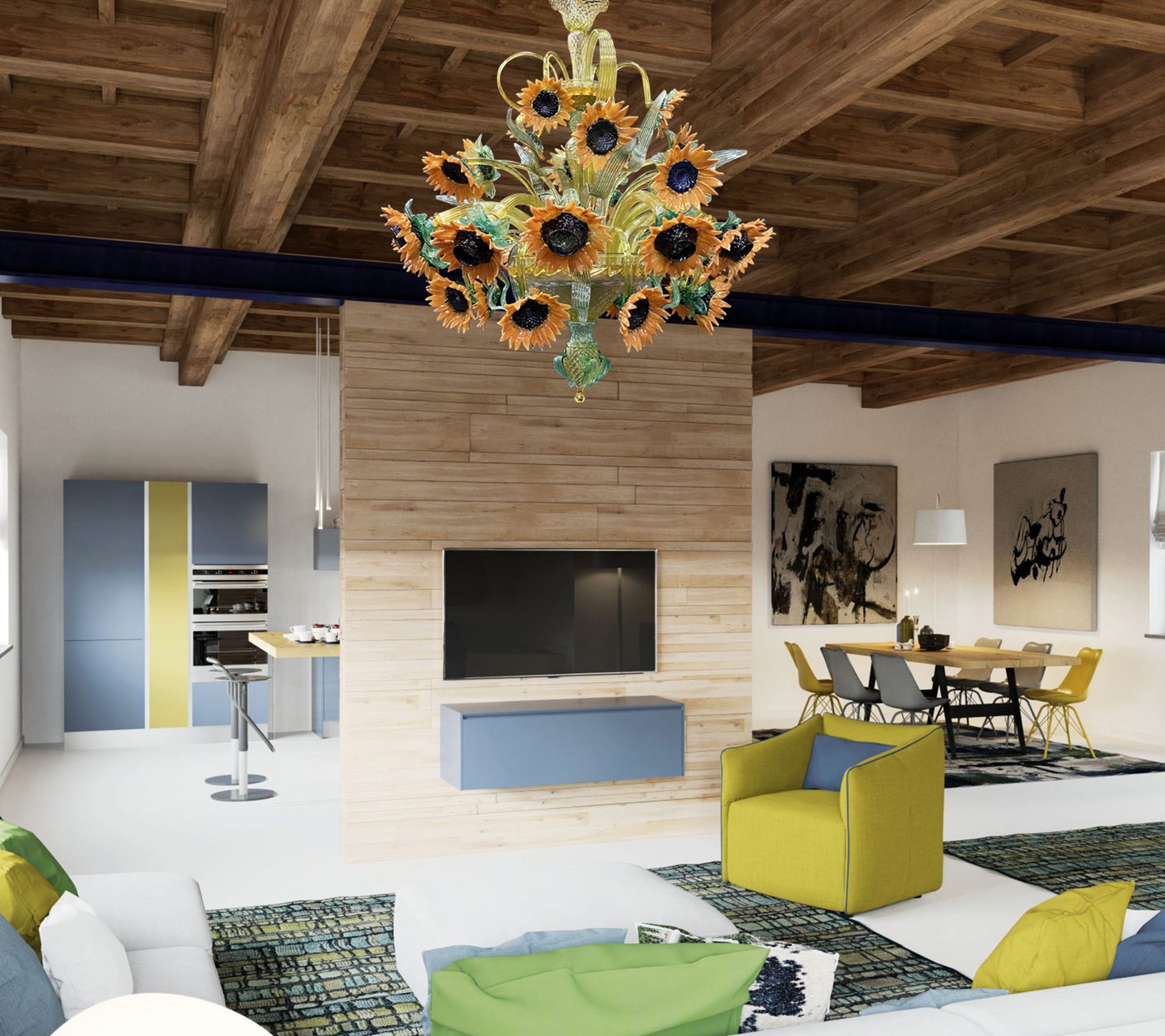 Lampadario Sunflower